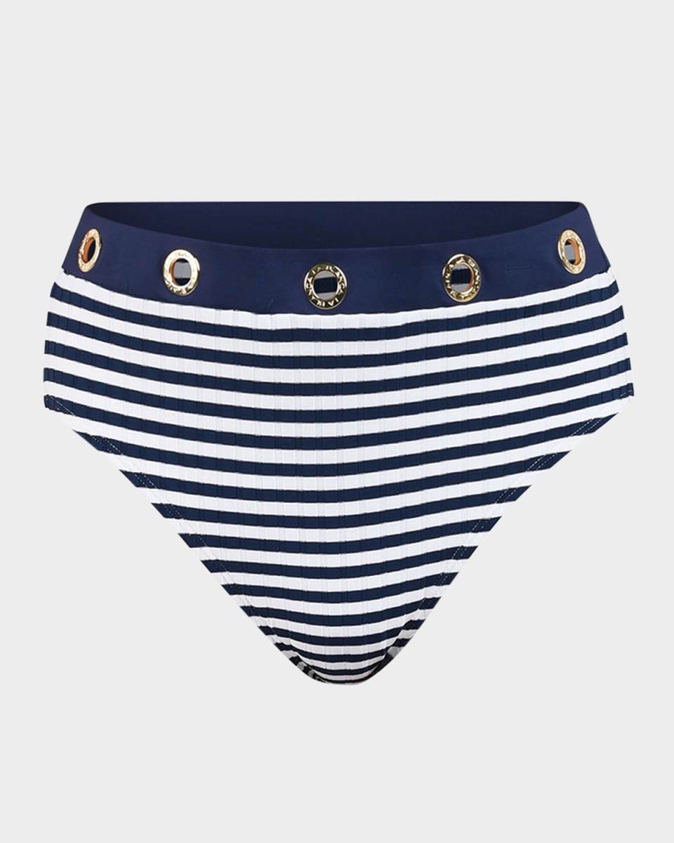 Sail High-Waist Bikini Bottoms